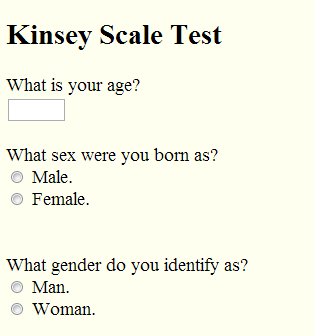 official kinsey scale test online