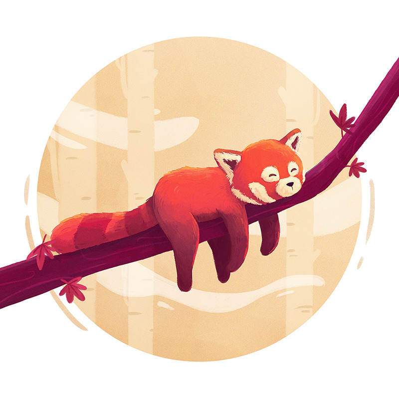 Made something new! Got inspired to draw some red panda’s after seeing