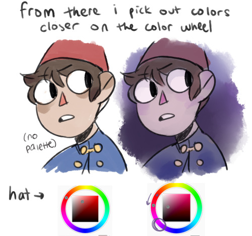 soupery:i could go on about using the color wheel and...