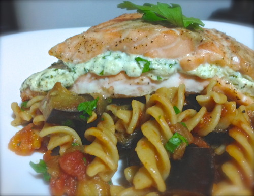 Recipe 1: Goat Cheese and Herb stuffed Salmon filletsRecipe 2:...