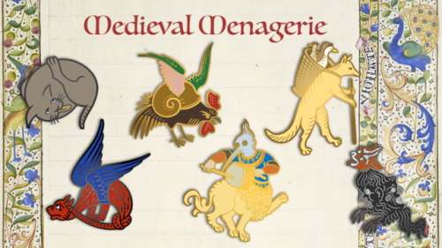 pins-pins-pins:medieval menagerie enamel pins kickstarter