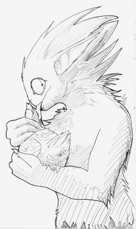 artwolf333:inktober 5 - chicken