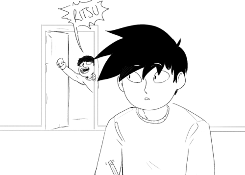 mobfrog:mob’s sense of humor is ritsu’s suffering