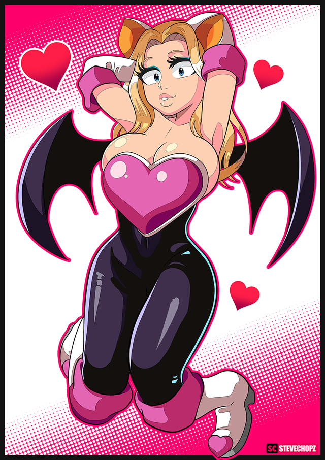 Camie from My Hero Academia as Rouge the Bat.