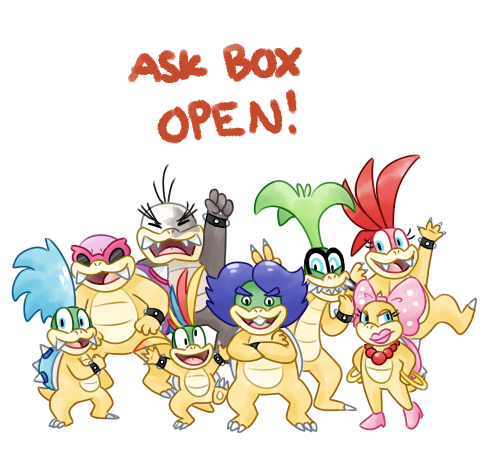 Mario Brothers Beware!, Ask box is open! Come by to humor us with your...