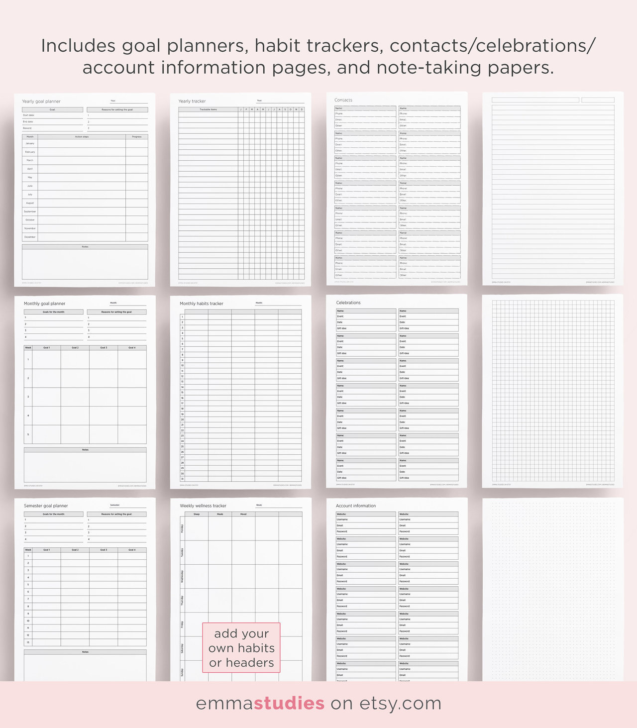 emmastudies 2019 Student Printable Planner Here... Studyblr