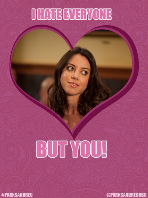 teamtennantgirl:Parks and Rec Valentine cards 