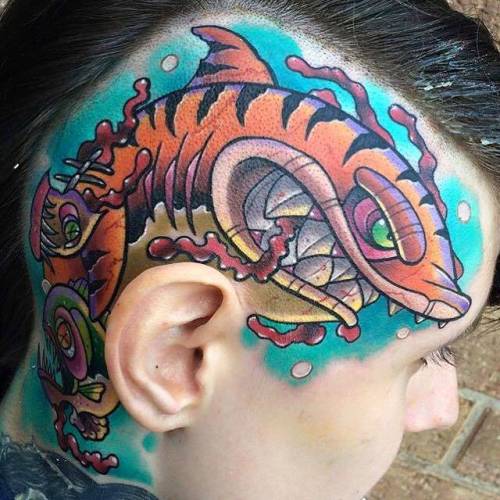 new school fish tattoos