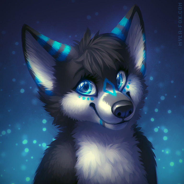 Myla Does Art — Icon Commission ordered by Silver-The-Husky as a...