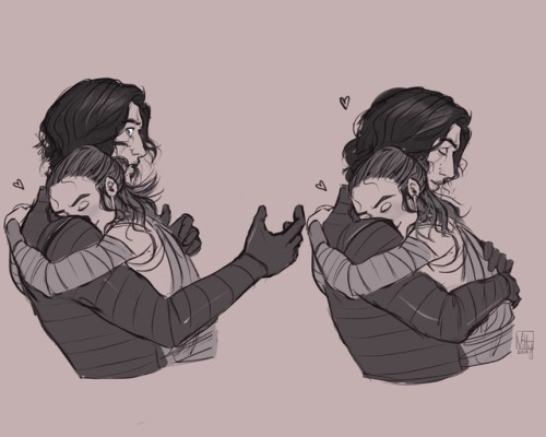 vittysartbox:Reylo sketch ~I’m definitely on board this ship...