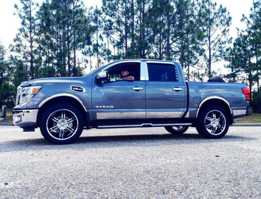 2017 Nissan Titan sitting on 22" VCT Torino Chrome... RimTyme Custom