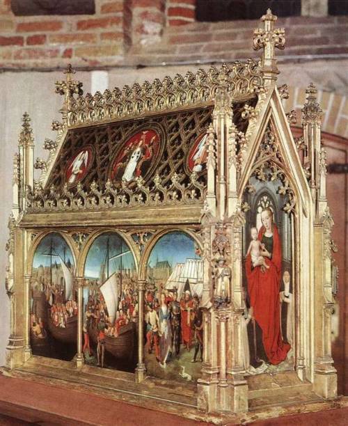 artist-memling:The Reliquary of St. Ursula, Hans...