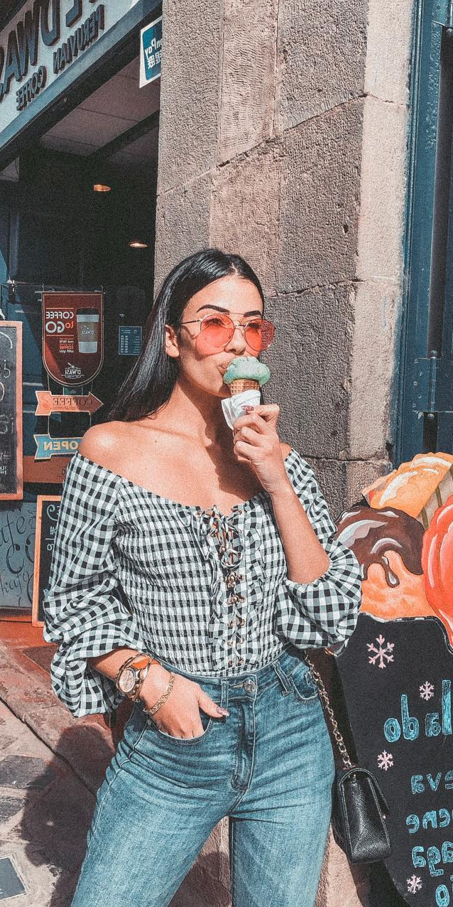 10+ Street Style Looks to Inspire You Now - #Stylish, #Pretty, #Picoftheday, #Picture, #Top Ice cream timetop from saboskirt 
