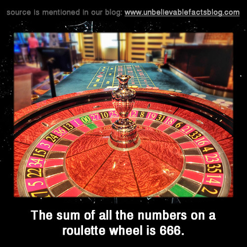 Roulette sum 666 digits