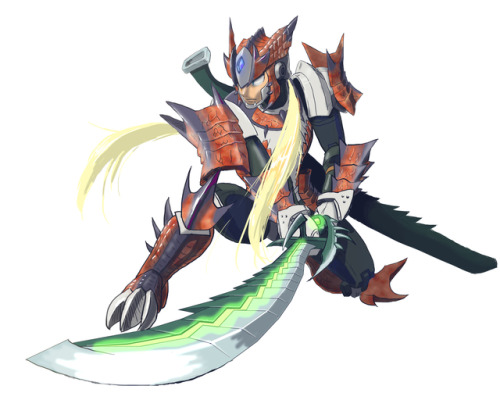 damnwyverngems:- ○○○○ーハンターX // Megaman X x Monster Hunter -LS...