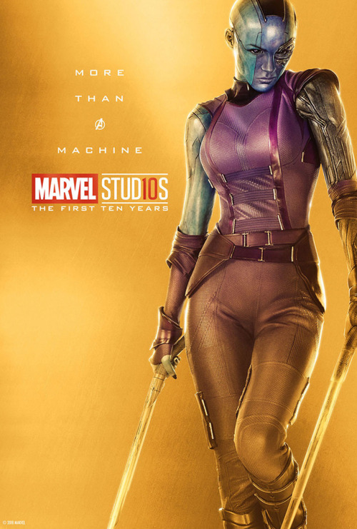 captainpoe:Marvel Female Character 10 Year Posters