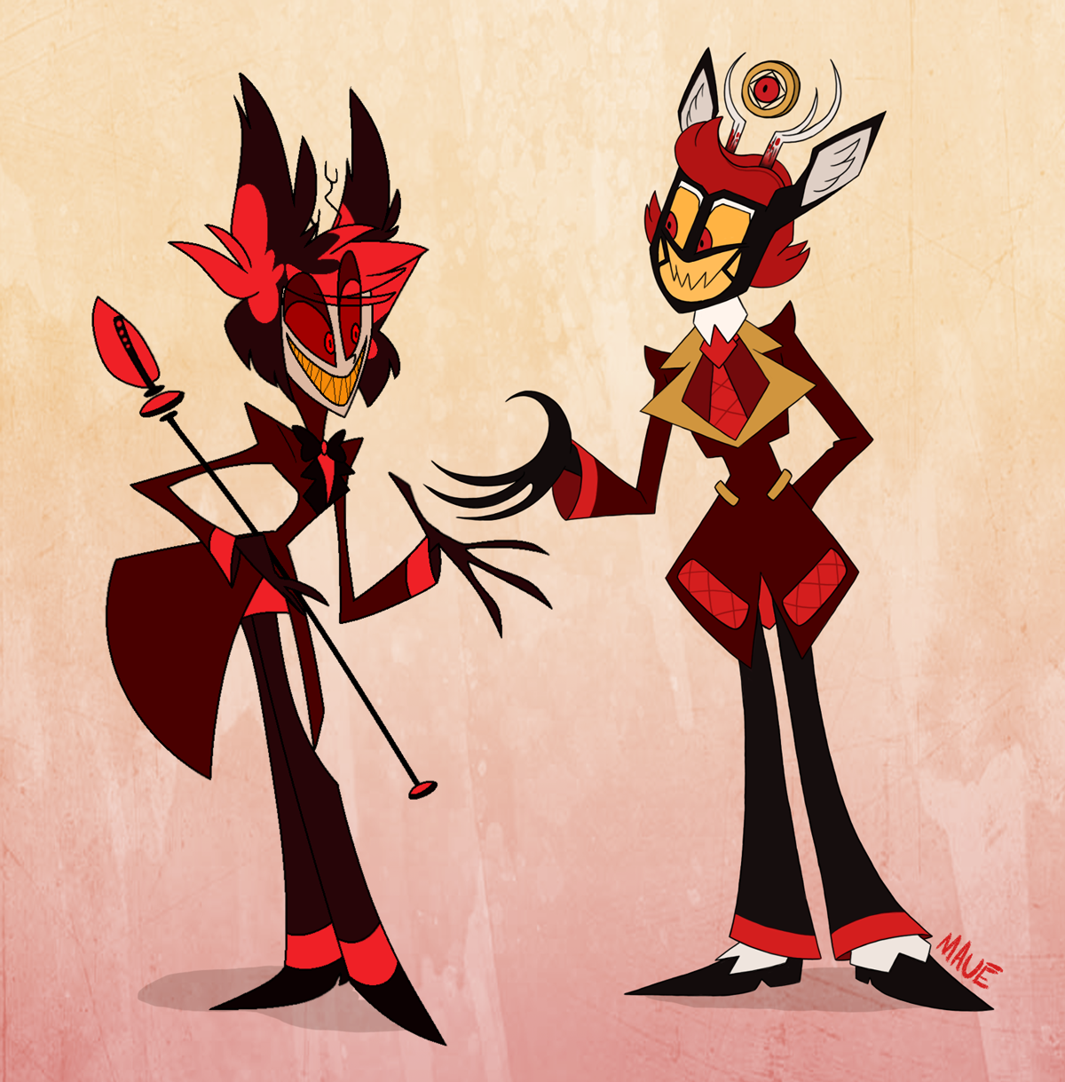 Maue Shape Shifter Oh Look A Redesign Of Alastor From Hazbin Hotel My Xxx Hot Girl