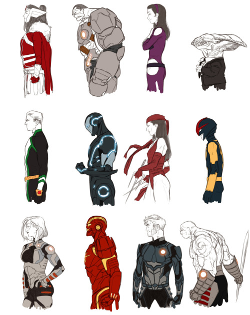 extraordinarycomics:The Marvel Universe Created by Kris Anka.