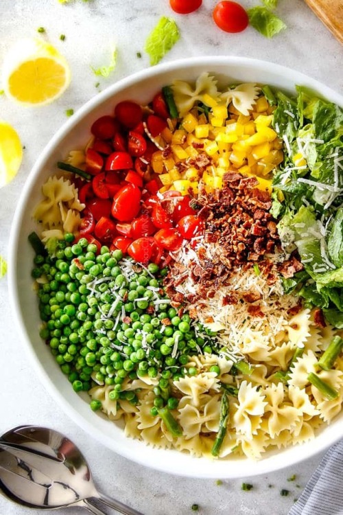 foodffs:BLT PASTA SALAD WITH CREAMY LEMON CHIVE...