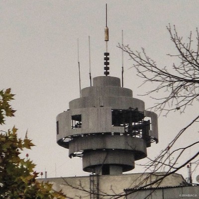 socialistmodernism:<br /><br />Laboratory and production building of the MSSR Ministry of Communications, (now MoldTelecom building), Chisinau, Moldova Architects A. Kireyev, I. Dorofeyev and S. Mukhin.<br />