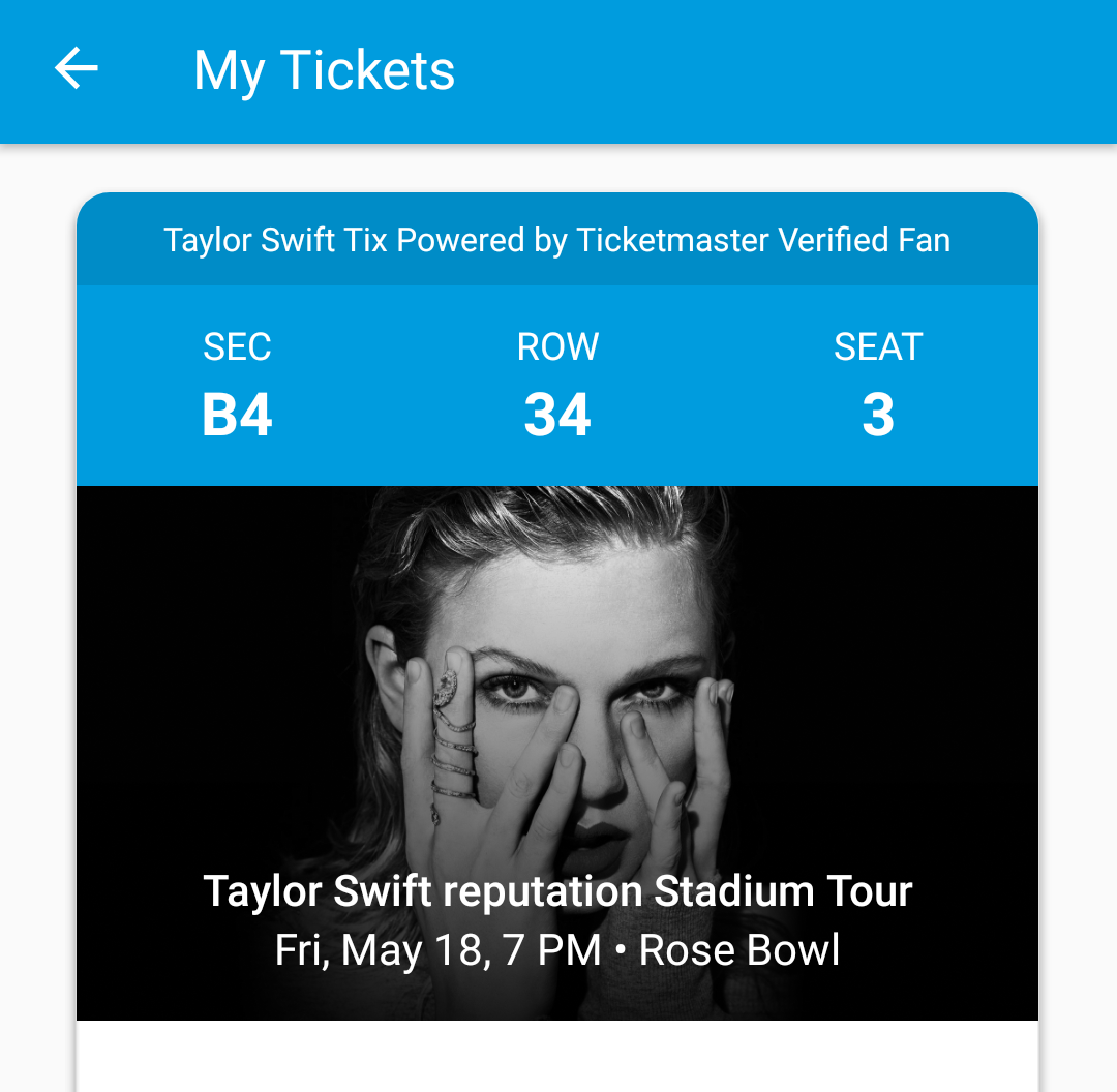 Taylor Swift Rose Bowl Seating Chart
