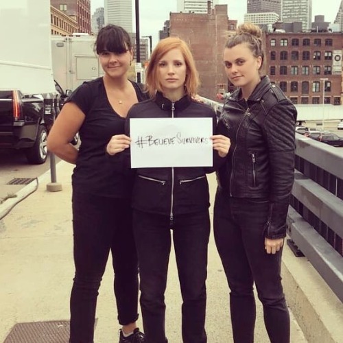 jessicachastainsource:jessicachastain #BelieveSurvivors...