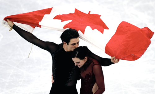 selgomez:Gold medal winners Tessa Virtue and Scott Moir of...