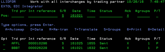 Extol EDI Integrator EEI FA Functional Acknowledgement 997