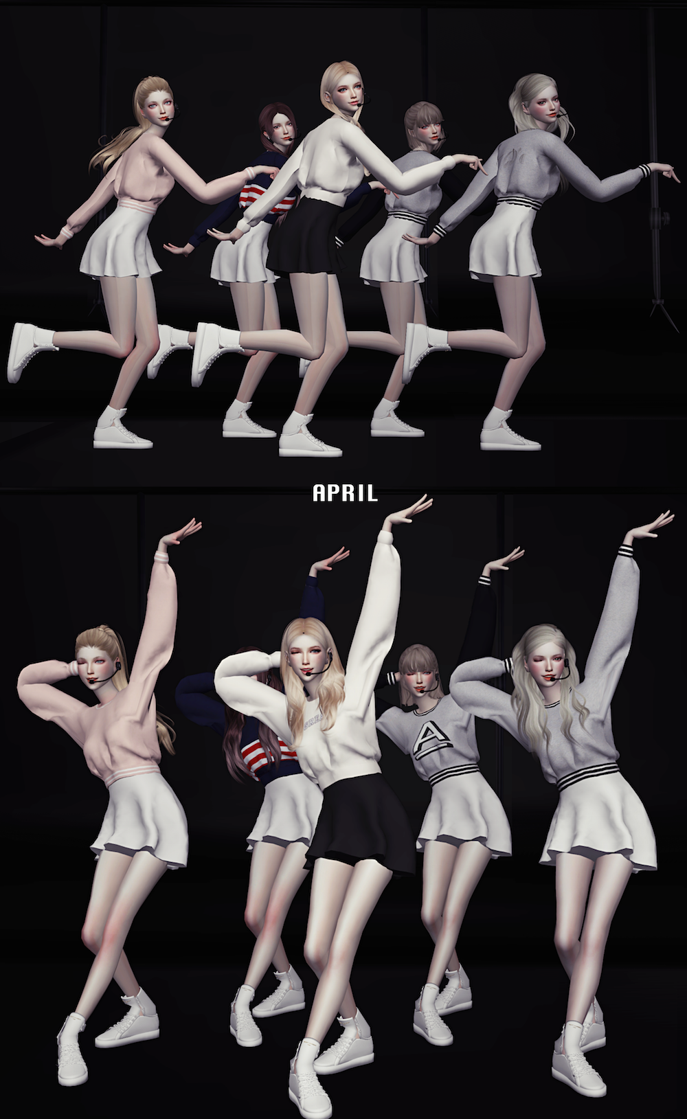 Flower Chamber — Kpop Girls Groups Dance Postures Set V.1 Notes: 15...