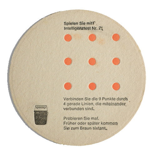 Design Is Fine History Is Mine Braun Beer Mat 1965