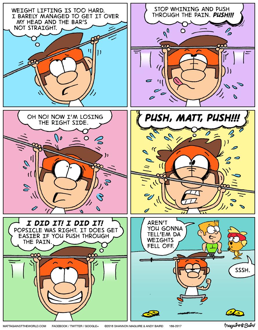 Lifting Weights Comic