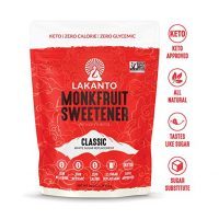 Lakanto Monkfruit 1:1 Sugar Substitute | NON GMO (Classic White, 1 Pound)