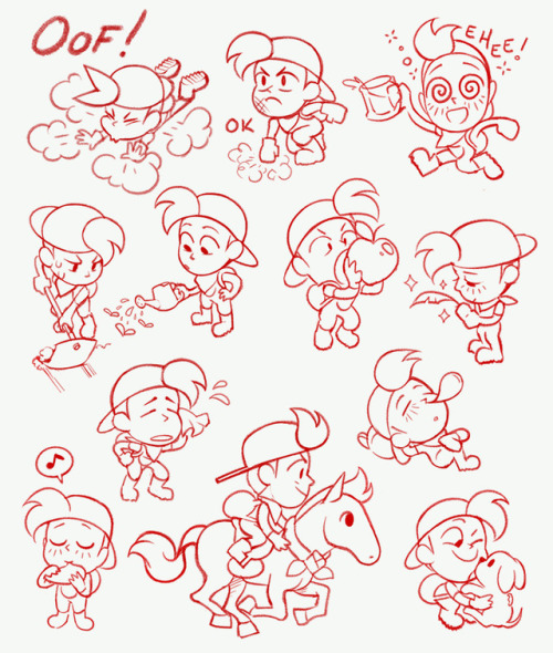 dresdoodles:All my warm up doodles are Harvest Moon ……..