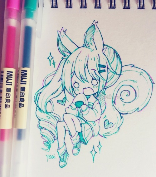 yoai-sama:Gel pen ლ(́◉౪◉‵ლ)