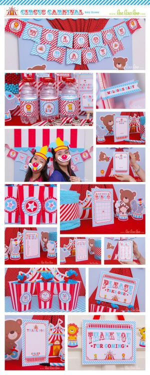 tufano79fanficpictease:Circus themed baby shower