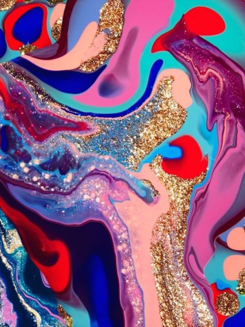 flowartstation:Leslie David- The Colorful Liquid