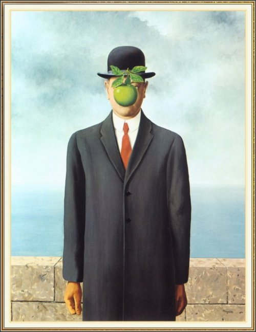 The Son of Man by Rene Magritte (1964) #surrealism #art...