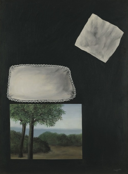 antronaut:René Magritte - Les fenêtres de l'aube (1928)oil on...