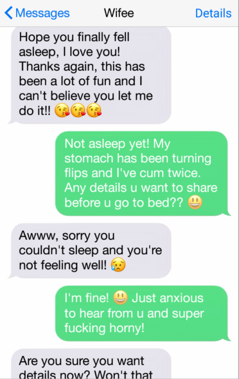 hotwife dating texts