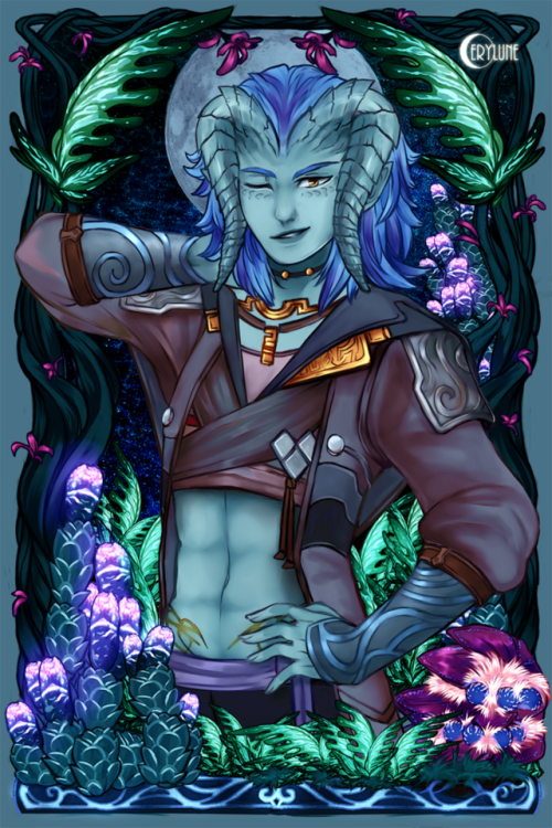 cerylune:Ornate portrait commission for Starfallblade @...