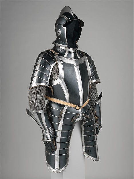 armthearmour:A lovely black and white infantry armor, German,...