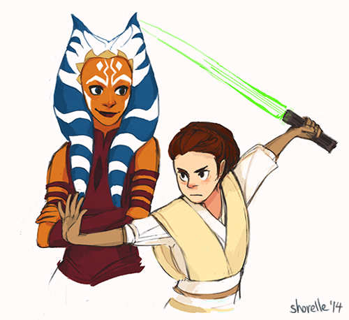 Sketches of a ‘what if Ahsoka went into hiding on... - shorelle draws stuff