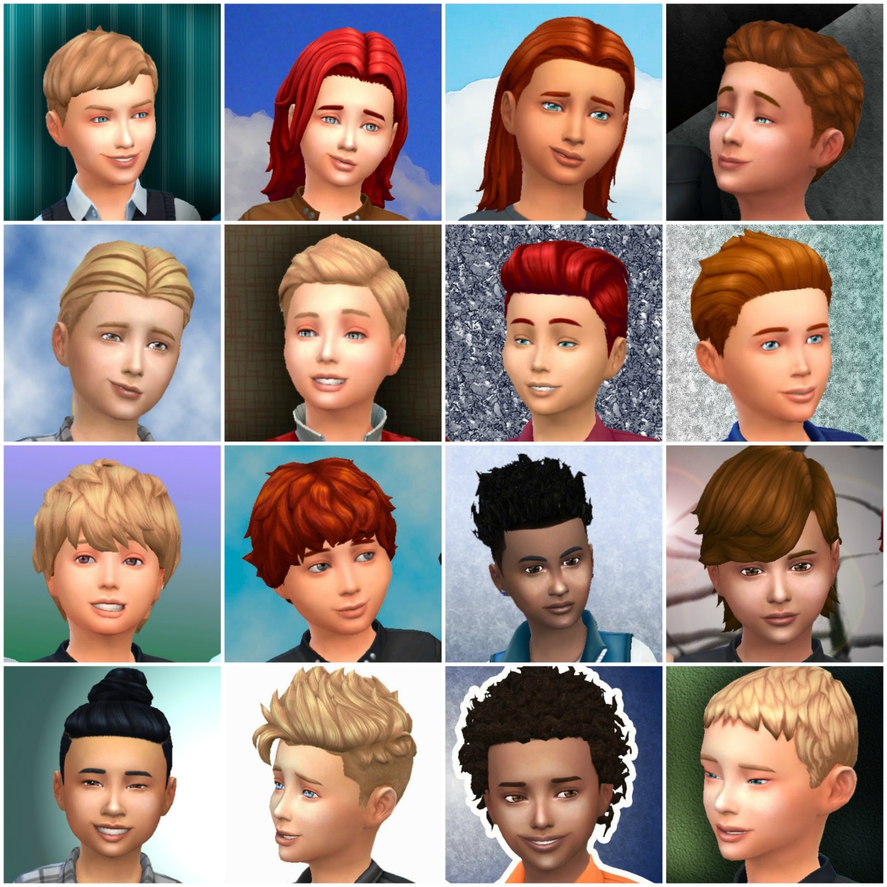 sims 4 curly hair toddler male