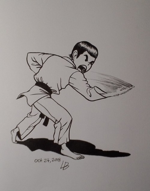 Inktober, day 24.I didn’t think that pose through. This...