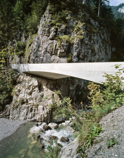 subtilitas:<br /><br />marte.marte - Schanerloch Bridge, 2005 (top 4)  Schaufelschlucht Bridge, 2012 (bottom 4), Dornbirn. Two bridges of a trilogy of infrastructure projects (the third yet to be built) by the firm that enhance a small mountain road that winds through the hamlet of Ebnit. Each bridge is designed with extreme clarity; a pure physical expression of the structural forces needed to traverse the spans over the gorges along the route, articulated with a monolithic concrete. Photos © Marc Lins. 