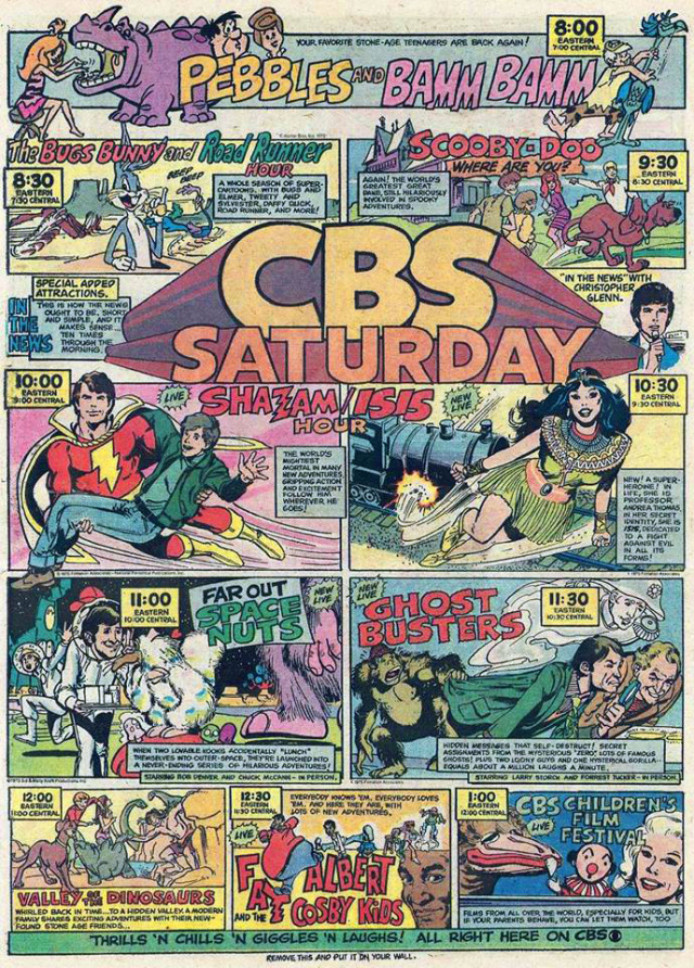 Cbs Saturday Morning Lineup 1975 The Cbs