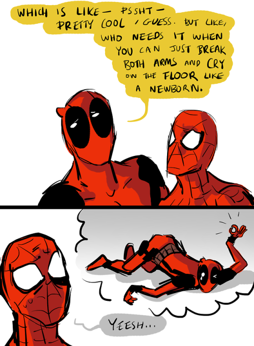 @Deadpool and Spider-man