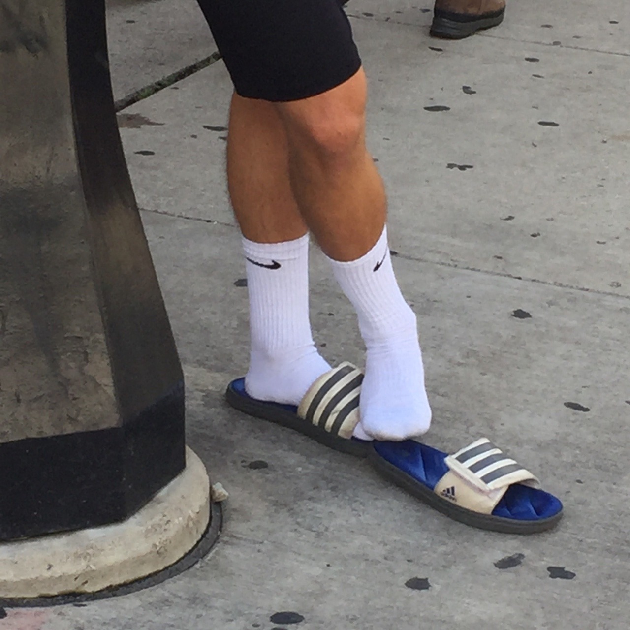 nike socks with slides