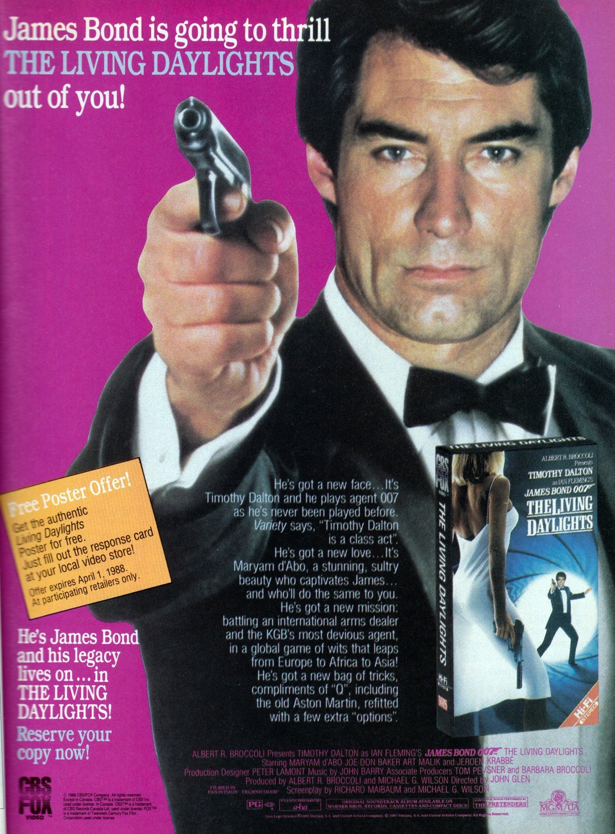 James Bond got a new face. It’s Timothy Dalton.... - Diabolik! Diabolik!