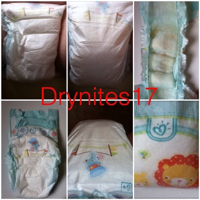 Drynites17 — I soaked my first pampers baby dry nappy #wet...